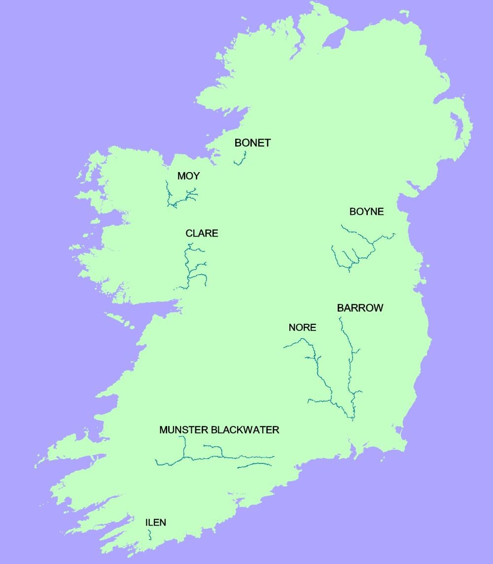 mapa blackwater ibaiaren irlanda