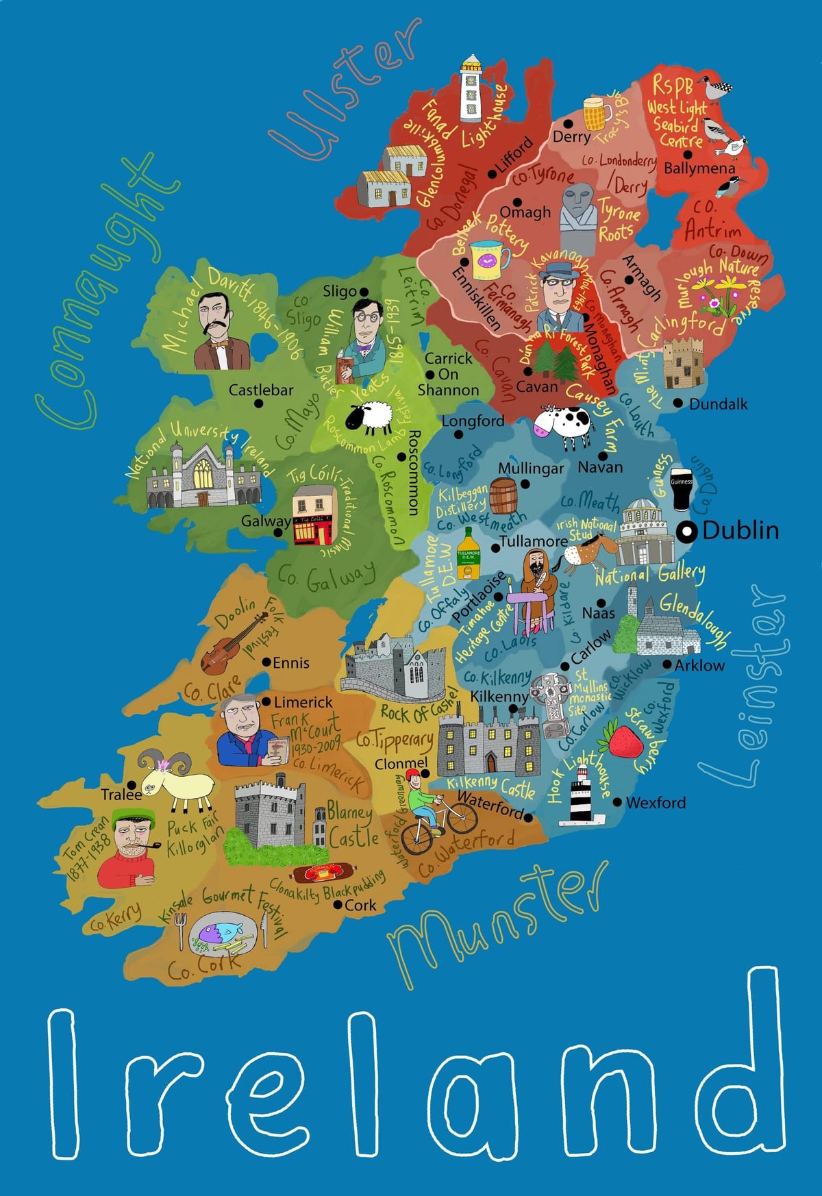 mapa irlanda haurrentzat