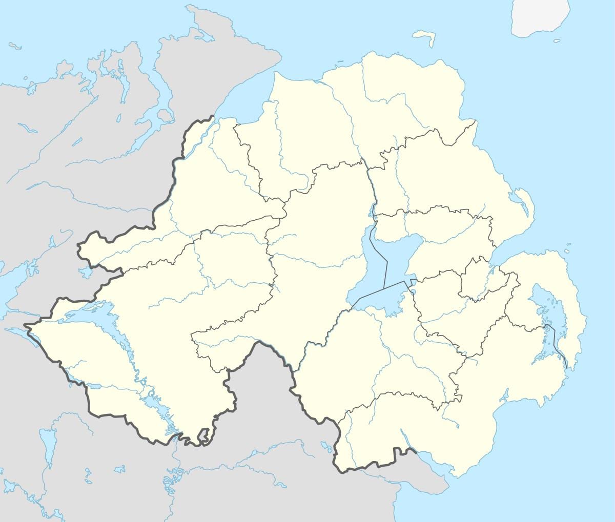 mapa ipar irlandako hondartzak 