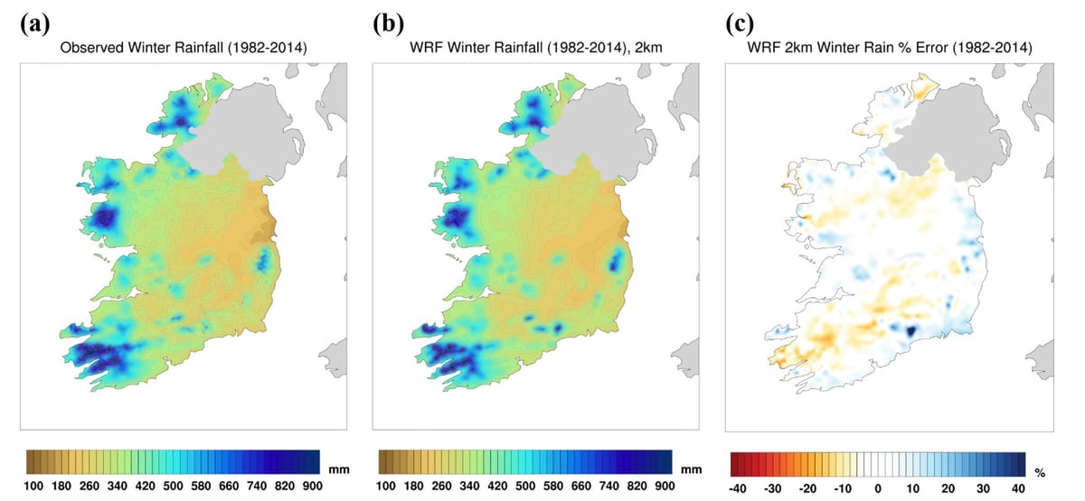 mapa irlandako klima
