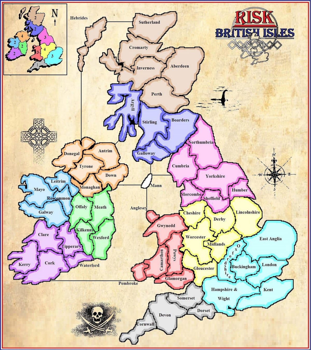 mapa mapa irlanda jokoa