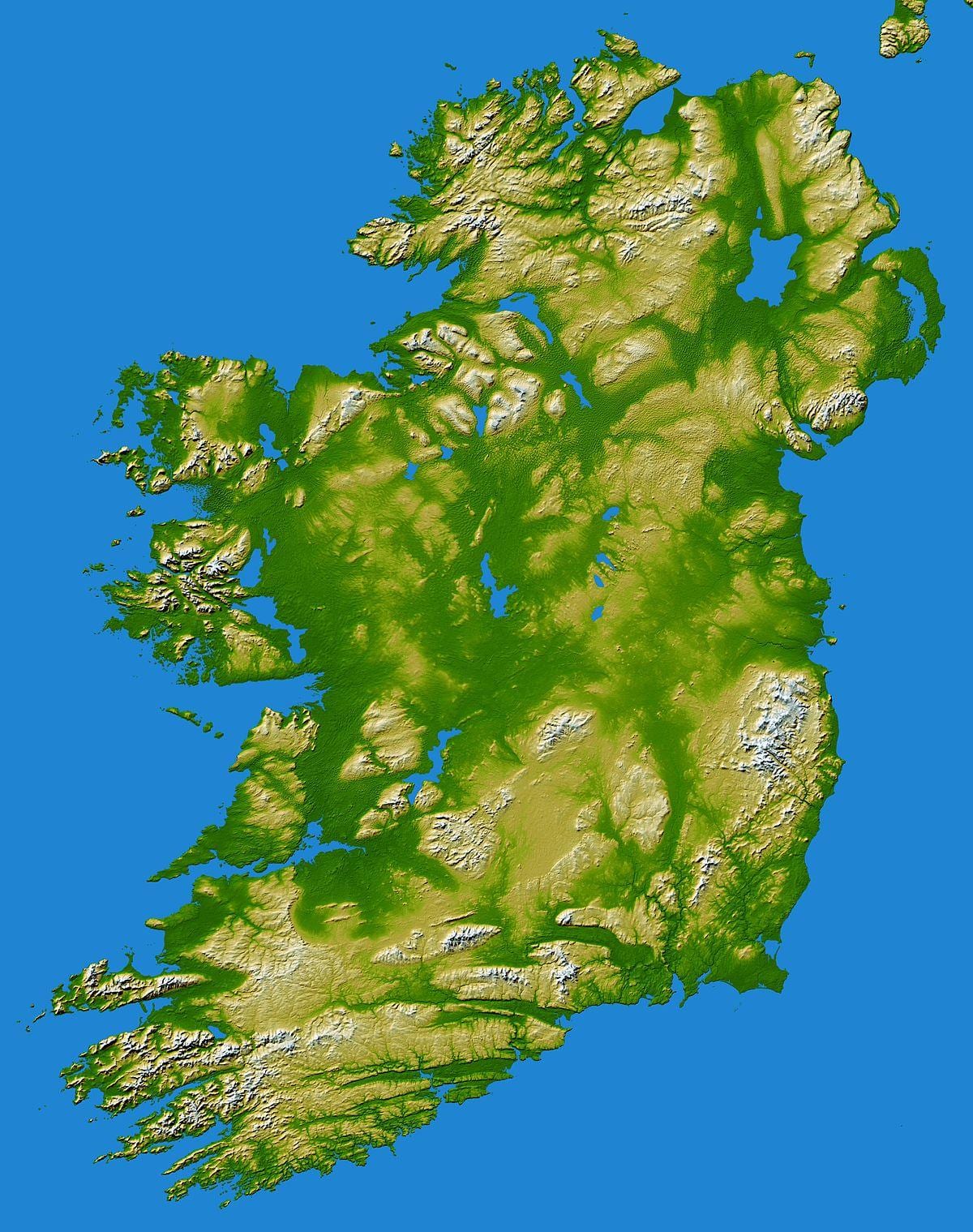 irlanda mendikate mapa