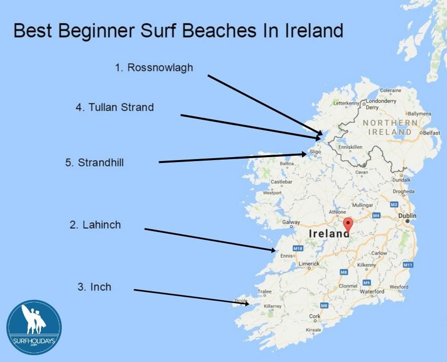 mapa surf irlanda