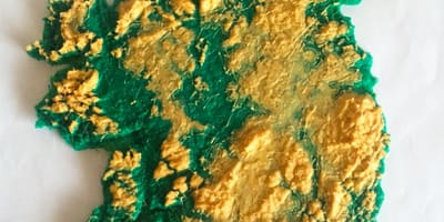Mapa mapa 3d irlanda