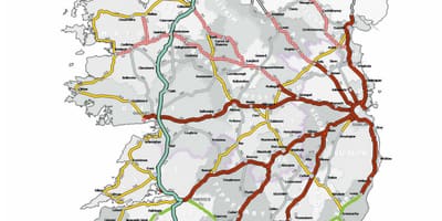 Aa ibilbide planifikatzailea irlandako mapa