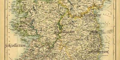 Antigoaleko mapa irlandako