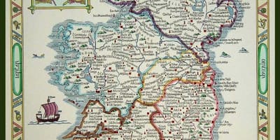Mapa erdi aroko irlanda