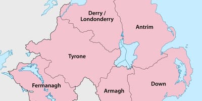 Behera irlandako mapa