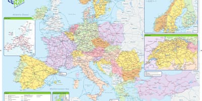 Mapa eurail irlanda