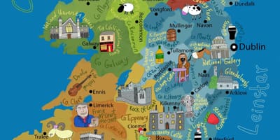 Mapa irlanda haurrentzat