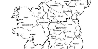 Sketch mapa irlandako