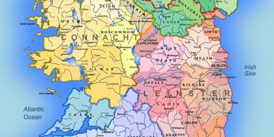 Mapa ibaiak irlandako mapa kids for
