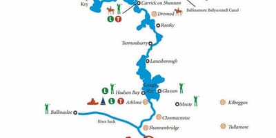 Mapa ibaiaren shannon mapa irlanda