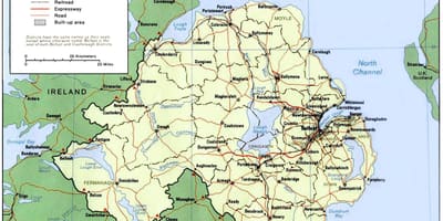 Mapa i irlanda