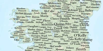 Irlanda izena mapa