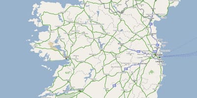 Mapa irlanda highway
