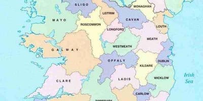 Mapa irlanda b&b