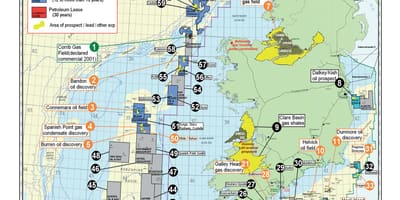Mapa irlanda baliabide naturalak 