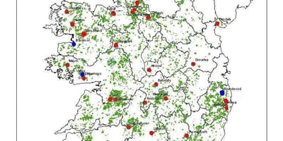 Mapa irlanda basoak