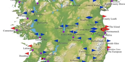 Mapa irlanda golf