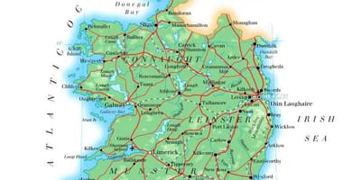 Mapa irlanda kota 