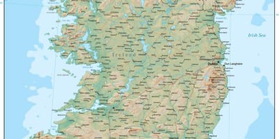 Mapa irlanda lur 