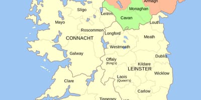 Mapa irlanda mugarriak