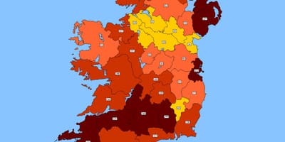 Mapa irlanda posta-kodea