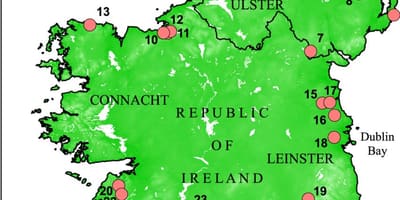 Mapa laku irlandako