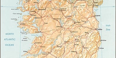 Mapa mapa handi irlandako salgai