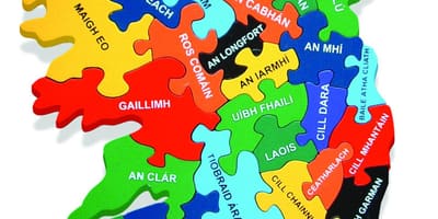 Mapa mapa irlanda bezala gaeilge