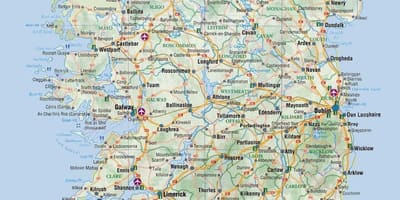 Mapa mapa irlanda liburua