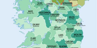 Mapa irlanda eta konderri