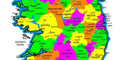 Mapa irlandako lehen eskola