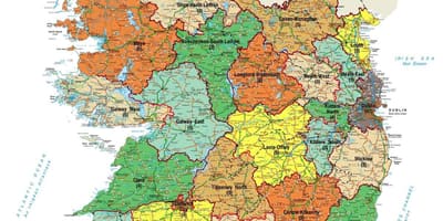 Mapa ordnance survey irlandako mapa ikuslearen