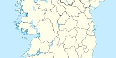 Mapa uharte irlandako