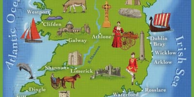 Mapa irlanda erakargarri